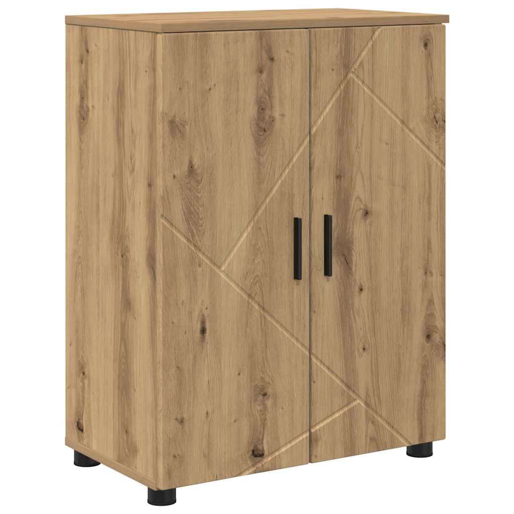 Badezimmermöbel-Set 4 Stk. Artisan-Eiche 35 x 30 x 192 cm
