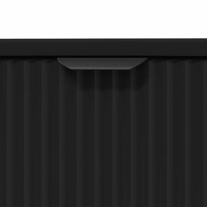 Badezimmermöbel-Set 2 stk. Schwarz 39,5 x 36 x 88 cm