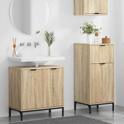 Badezimmermöbel-Set 2 stk. Sonoma-Eiche 39,5 x 36 x 88 cm
