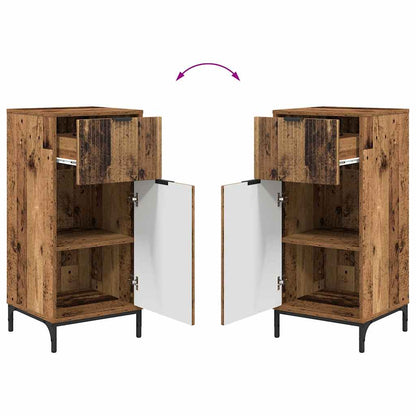 Badezimmermöbel-Set 2 stk. Altholz 39,5 x 36 x 88 cm