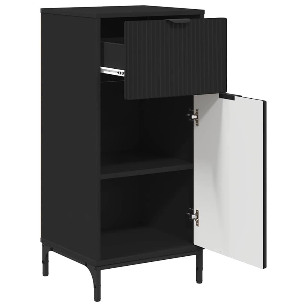 Badezimmermöbel-Set 3 stk. Schwarz 39,5 x 36 x 88 cm