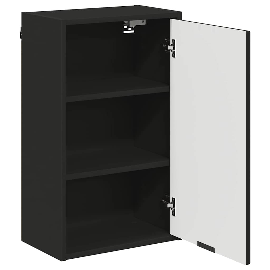 Badezimmermöbel-Set 3 stk. Schwarz 39,5 x 36 x 88 cm