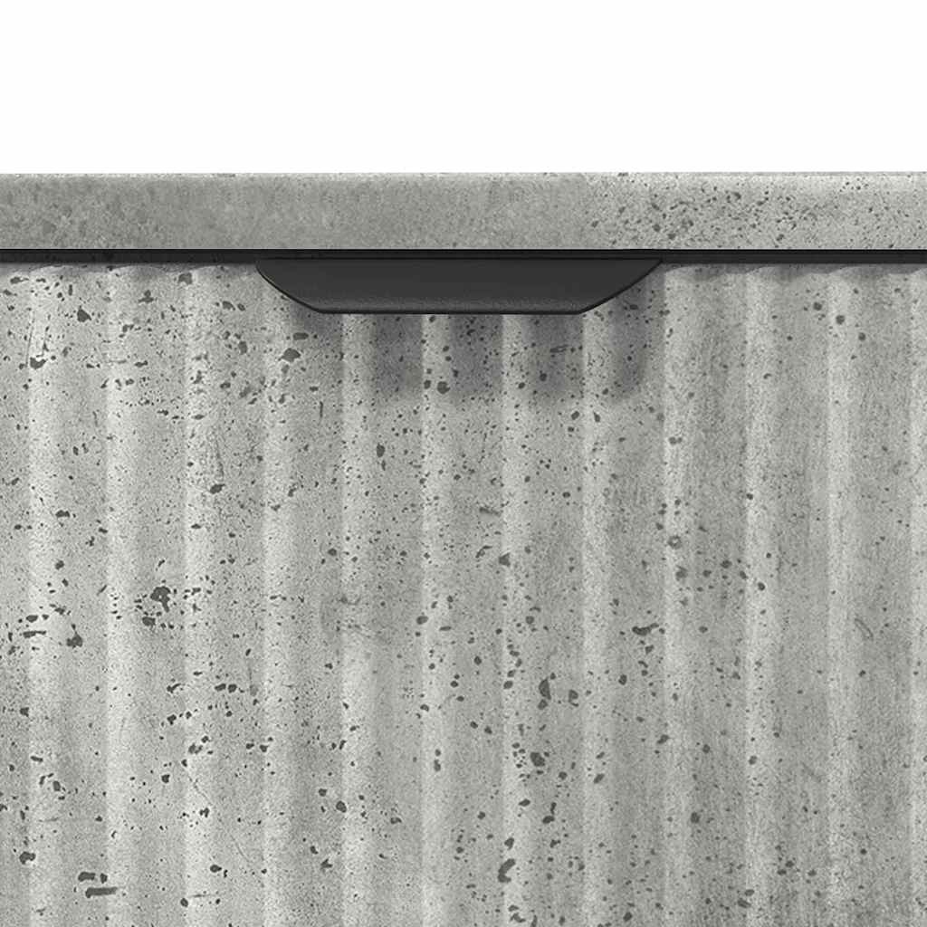 Badezimmermöbel-Set 3 stk. Beton Grau 39,5 x 36 x 88 cm