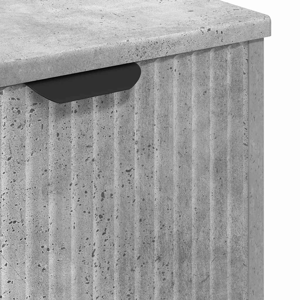 Badezimmermöbel-Set 3 stk. Beton Grau 39,5 x 36 x 88 cm