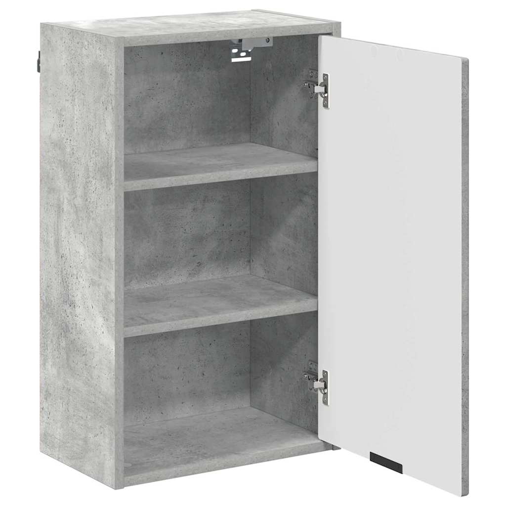 Badezimmermöbel-Set 3 stk. Beton Grau 39,5 x 36 x 88 cm