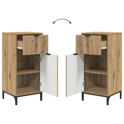 Badezimmermöbel-Set 3 Stk. Artisan-Eiche 39,5 x 36 x 88 cm
