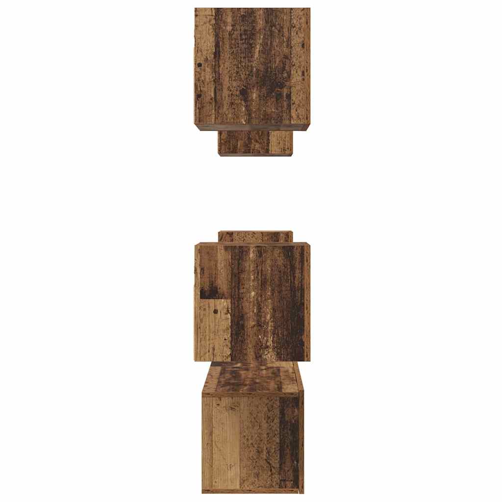 TV-Schrank-Set 6 pcs Altholz Mittel 120 x 30 x 30 cm
