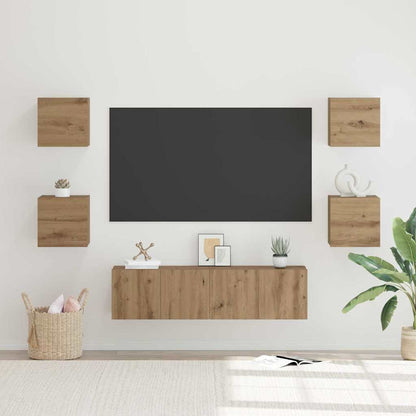 TV-Schrankset 6 stk. Artisan-Eiche Holzwerkstoff
