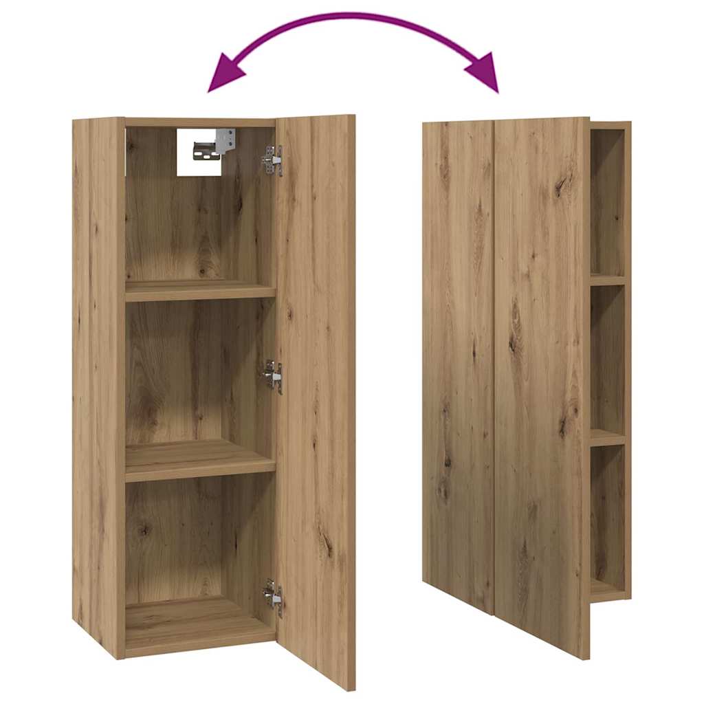 TV-Schrank-Set 10 pcs Artisan-Eiche 30,5 x 30 x 90 cm