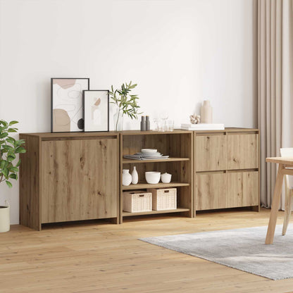 Sideboard 3 stk. Artisan-Eiche 70 x 41 x 75 cm Holzwerkstoff