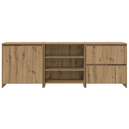 Sideboard 3 stk. Artisan-Eiche 70 x 41 x 75 cm Holzwerkstoff
