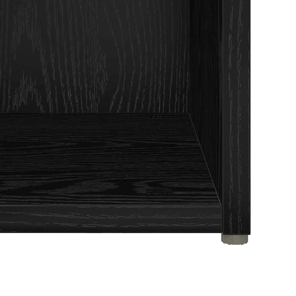 TV-Schrank Set 6 pcs Schwarz Eichen-Optik 37 x 35 x 72 cm