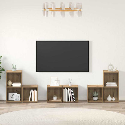 TV-Schrankset 6 stk. Artisan-Eiche Holzwerkstoff