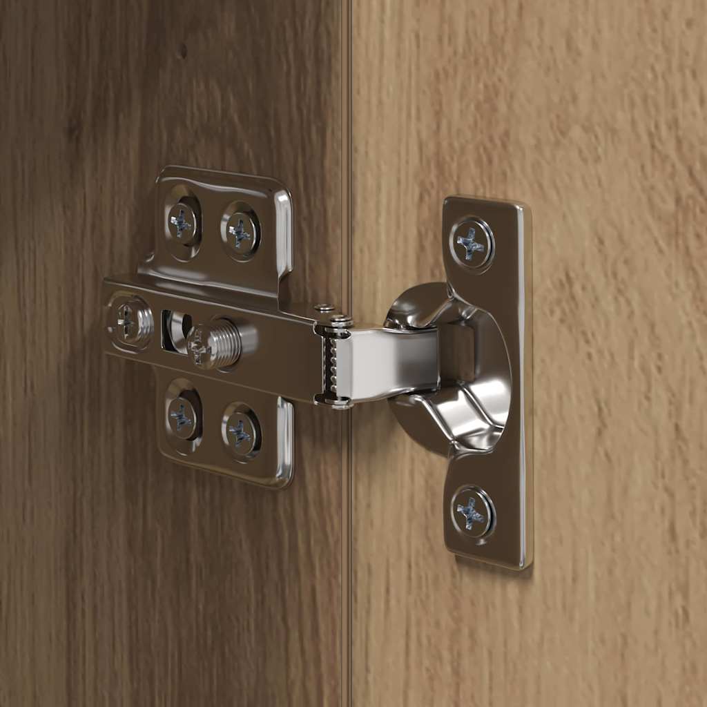 TV-Schrank Set Wandmontiert Artisan-Eiche Holzwerkstoff