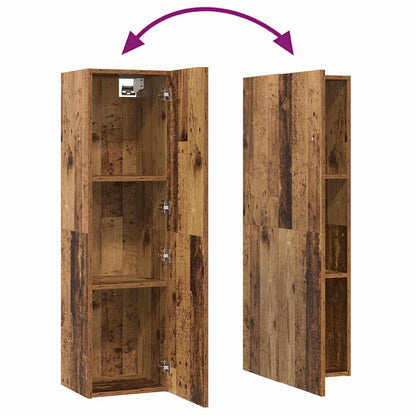 Wand-TV-Schrank 4 stk. Altholz Holzwerkstoff