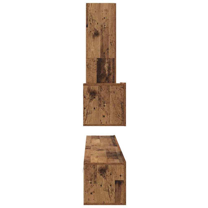 Wand-TV-Schrank 4 stk. Altholz Holzwerkstoff