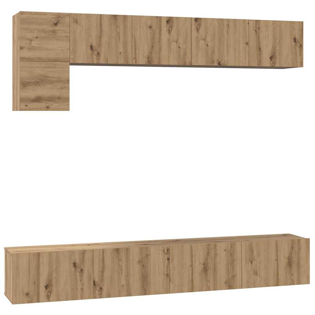 TV-Schrank-Set 5 pcs Artisan-Eiche 100 x 30 x 30 cm