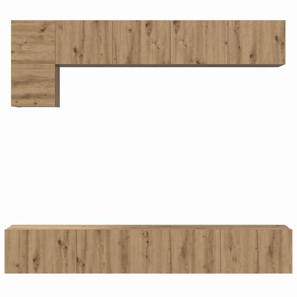 TV-Schrank-Set 5 pcs Artisan-Eiche 100 x 30 x 30 cm