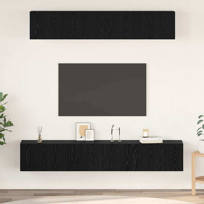 TV-Schrankset 5 stk. 80 x 30 x 30 cm Schwarz Eichen-Optik