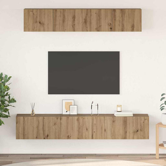 TV-Schrank-Set 5 pcs Artisan-Eiche 100 x 30 x 30 cm