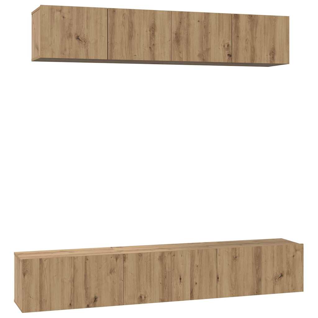 TV-Schrank-Set 5 pcs Artisan-Eiche 100 x 30 x 30 cm