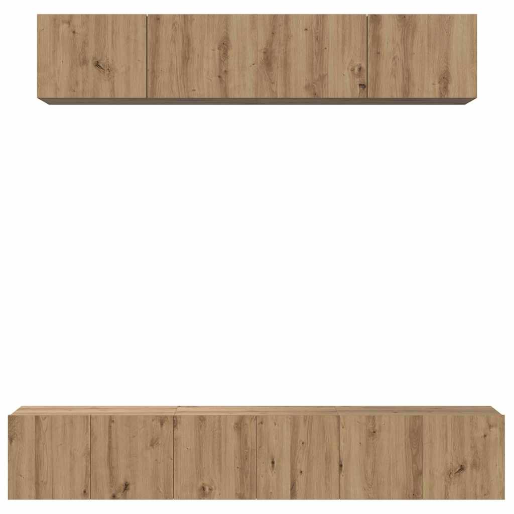 TV-Schrank-Set 5 pcs Artisan-Eiche 100 x 30 x 30 cm