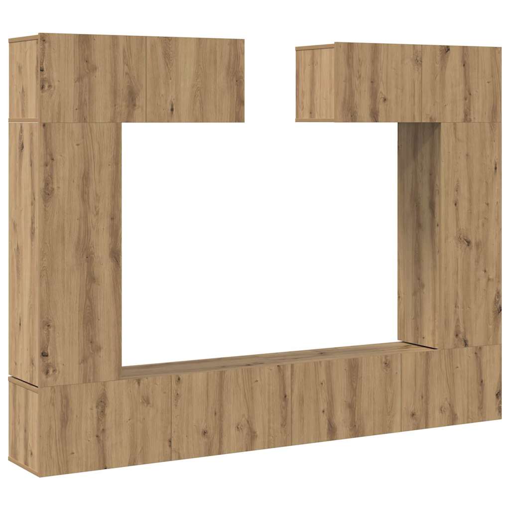 TV-Schranksystem 6 pcs Artisan-Eiche 200 x 30 x 150 cm