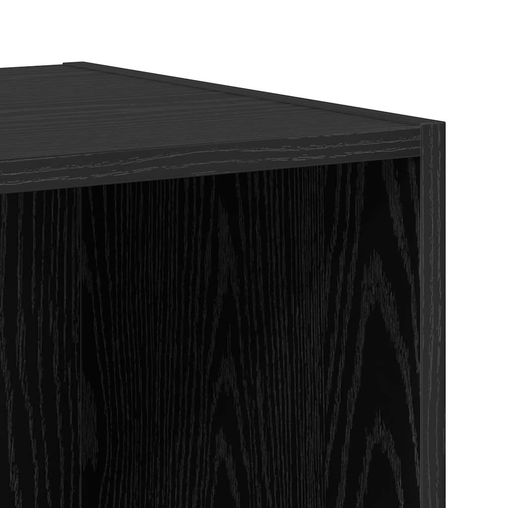 TV-Schrank-Set 4 pcs Schwarz Eichen-Optik 37 x 37 x 142,5 cm