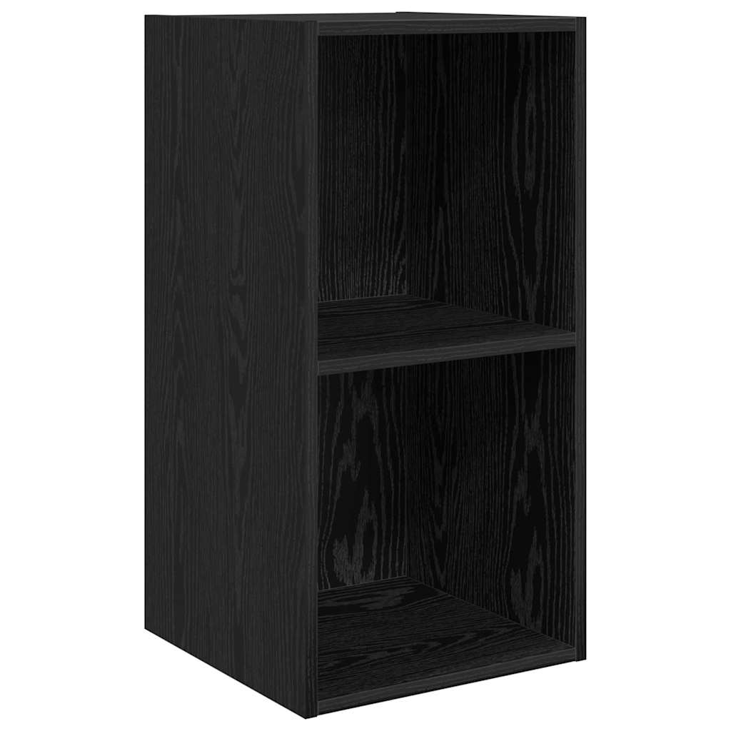 TV-Schrank-Set 4 pcs Schwarz Eichen-Optik 37 x 37 x 142,5 cm