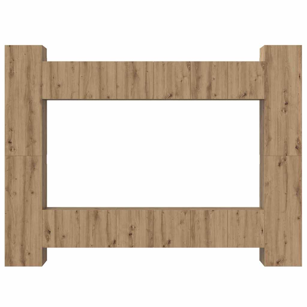TV-Schrank-Set 10 pcs Artisan-Eiche 30,5 x 30 x 90 cm