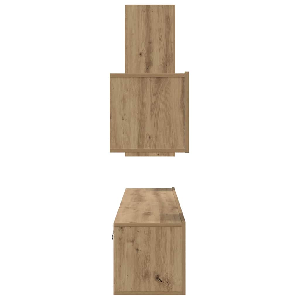 TV-Schrank-Set 4 pcs Artisan-Eiche 30,5 x 30 x 90 cm