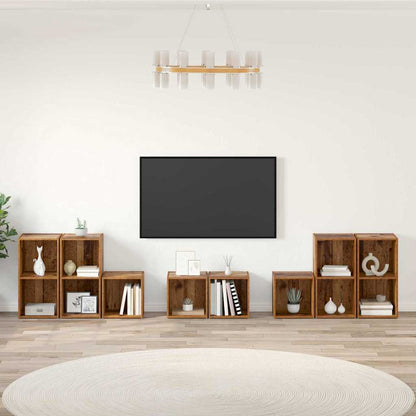 TV-Schrank Set 8 stk. Altholz Holzwerkstoff