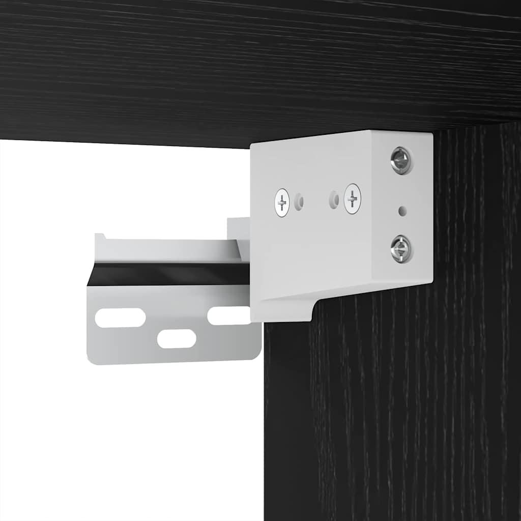TV-Schrank-Set Schwarz Eichen-Optik Holzwerkstoff