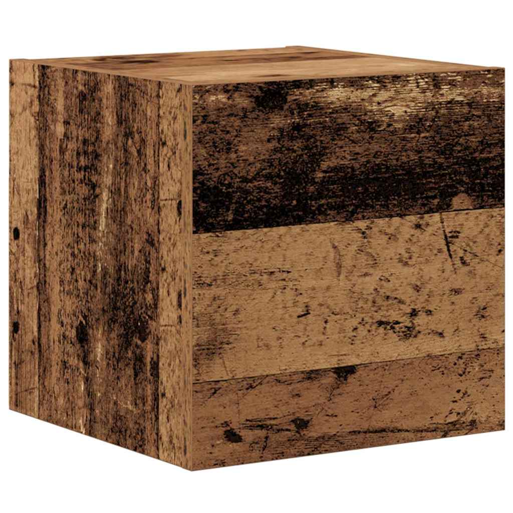 TV-Schrank Set Wandmontiert Altholz Holzwerkstoff