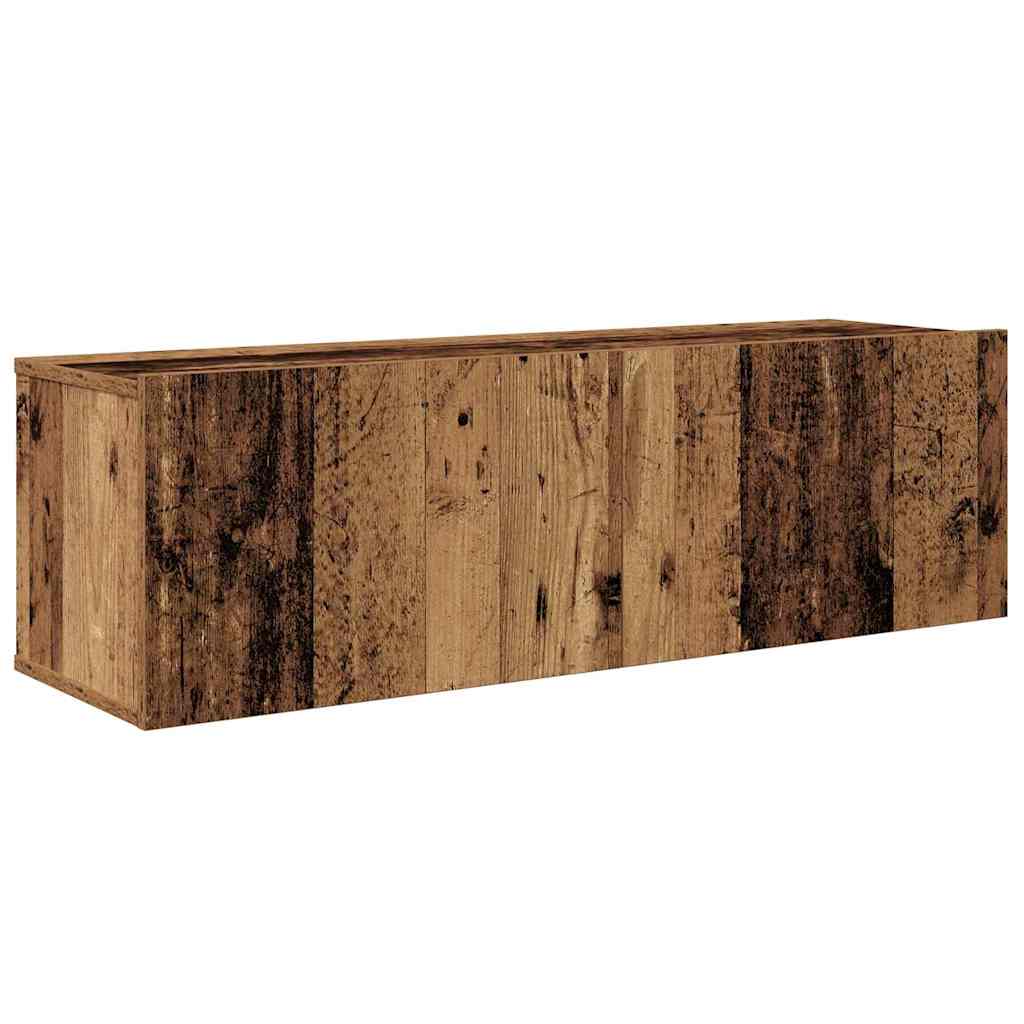 TV-Schrank Set Wandmontiert Altholz Holzwerkstoff