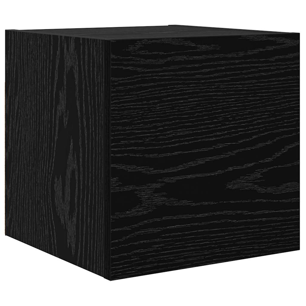 TV-Schrankset 8 pcs Schwarz Eichen-Optik Holzwerkstoff