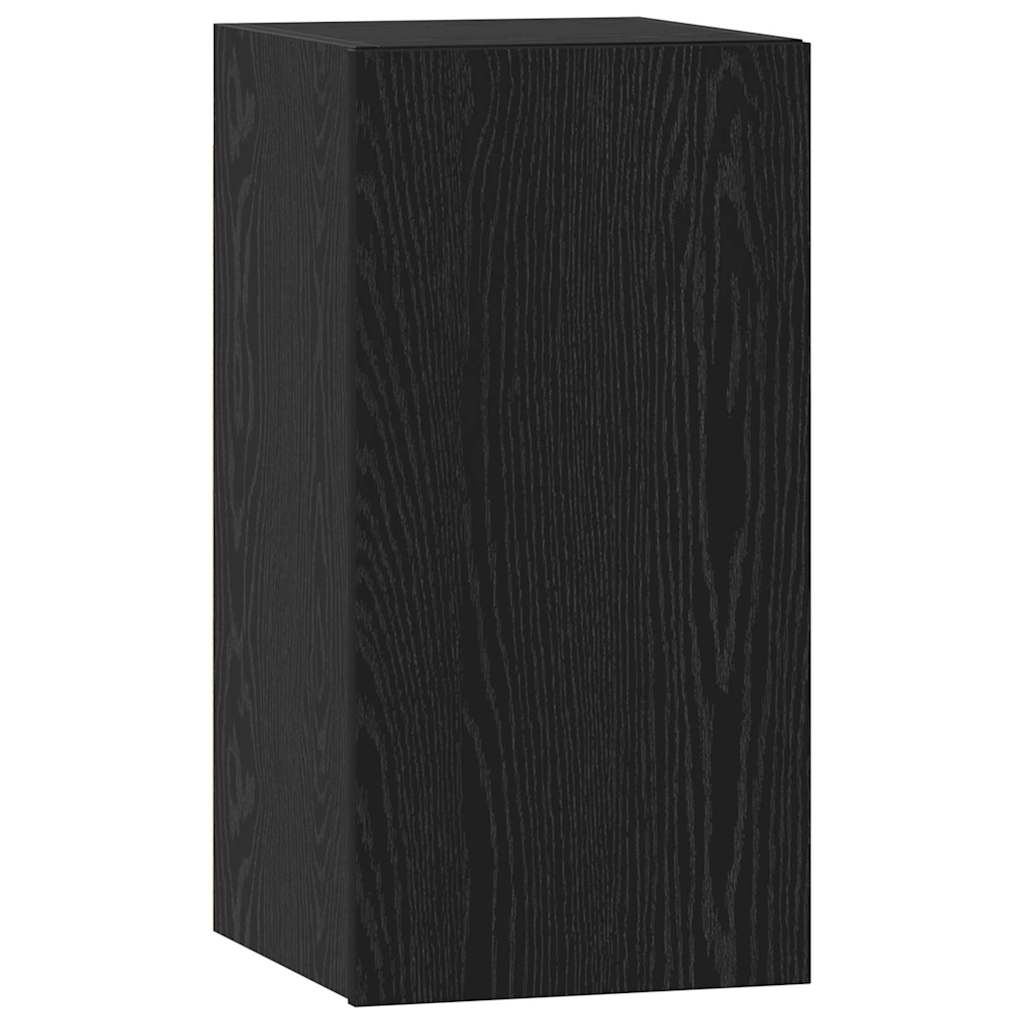TV-Möbel-Set 4 pcs Schwarz Eichen-Optik 30,5 x 30 x 60 cm