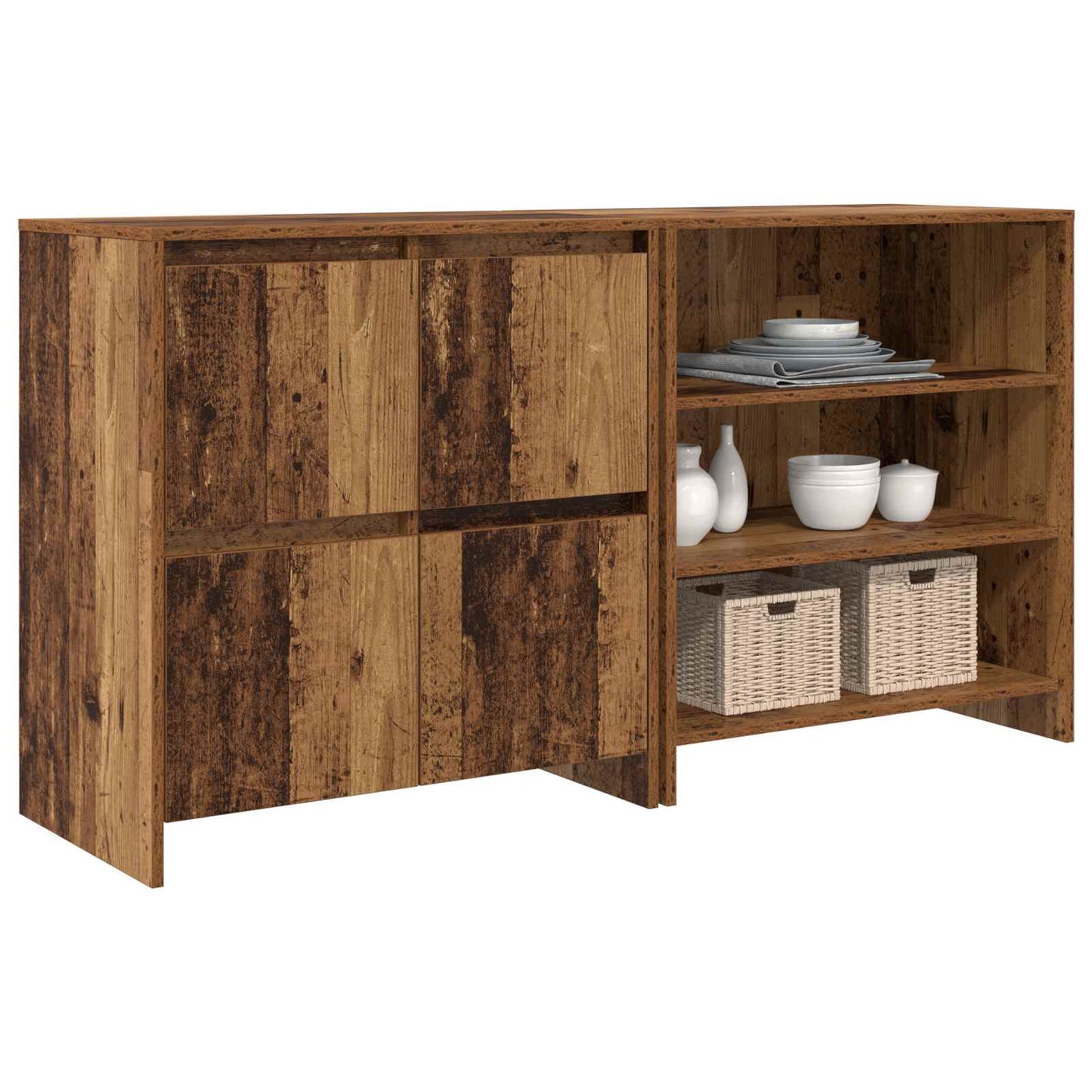 Sideboard 2 pcs Altholz 70 x 41 x 75 cm Holzwerkstoff