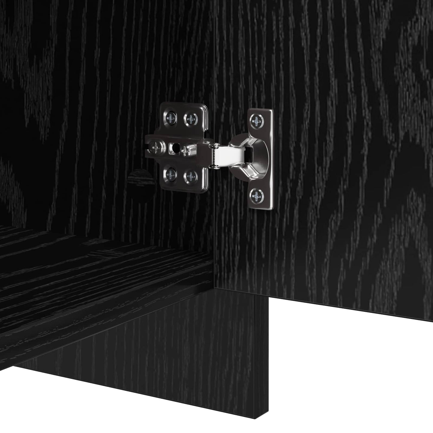 Sideboard 2 pcs Schwarz Eichen-Optik 70 x 41 x 75 cm