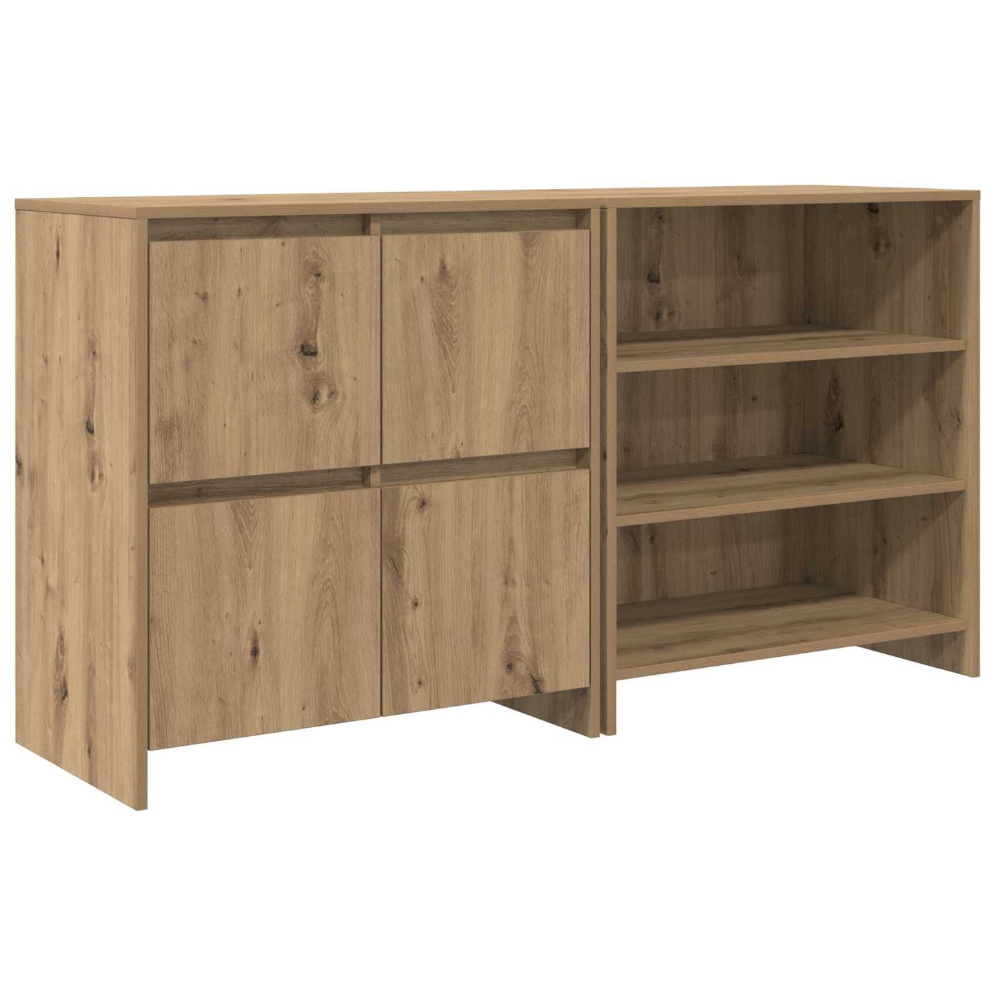 Sideboard 2 pcs Artisan-Eiche 70 x 41 x 75 cm Holzwerkstoff