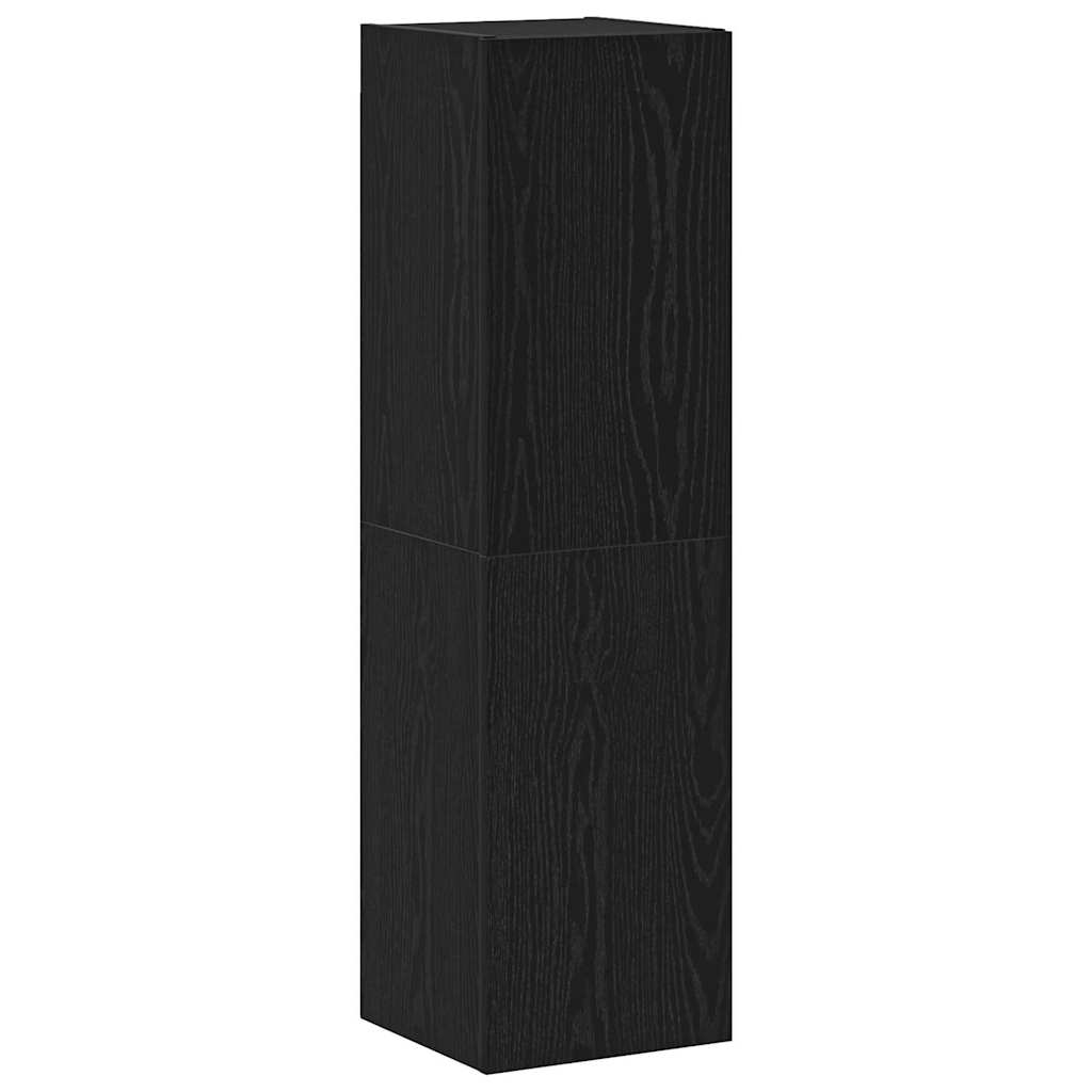 TV-Möbel-Set 4 pcs Schwarz Eichen-Optik 200 x 30 x 30 cm