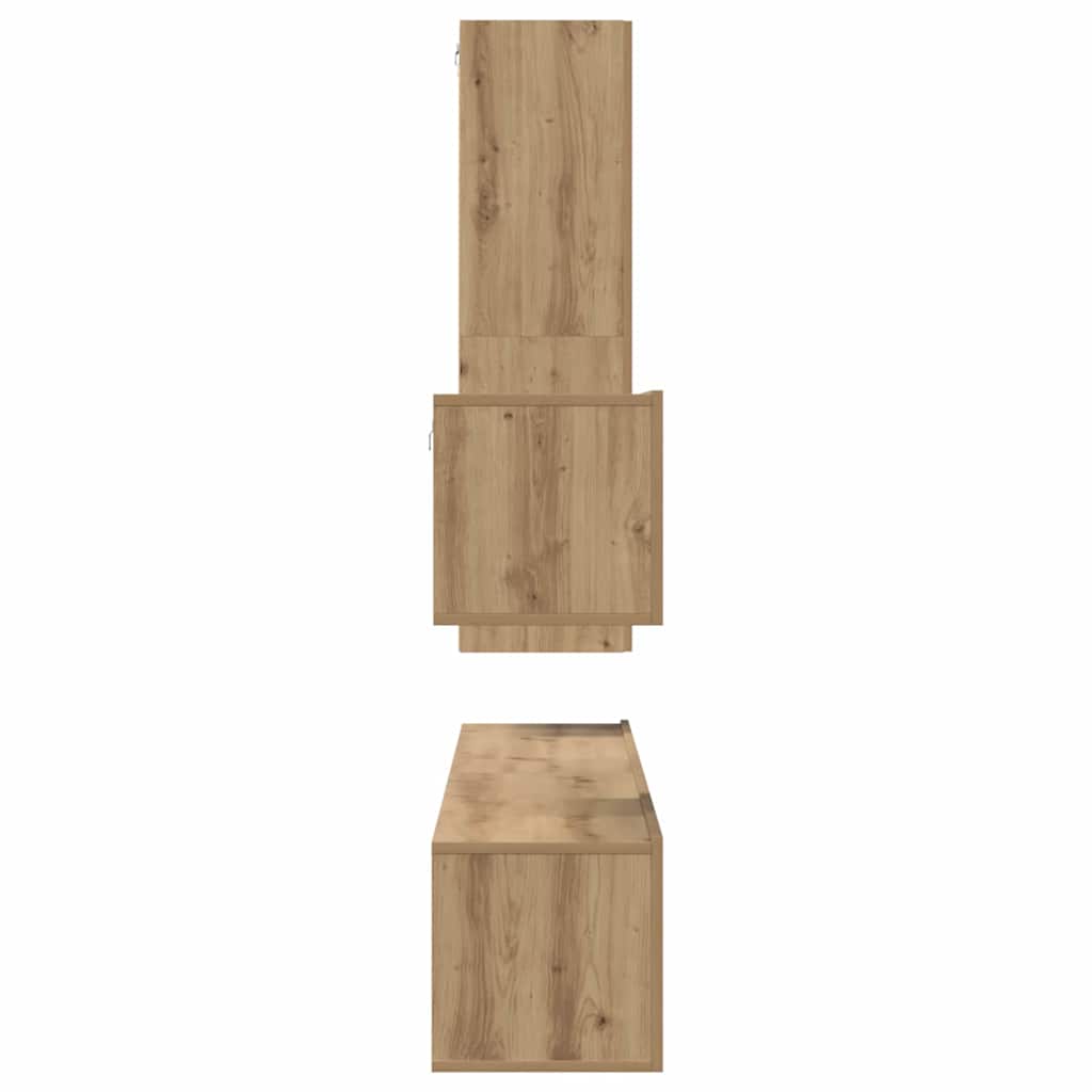 TV-Schrank-Set 4 pcs Artisan-Eiche 30,5 x 30 x 110 cm