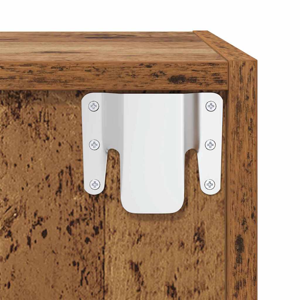TV-Schrank Set Wandmontiert 2 pcs Altholz Holzwerkstoff