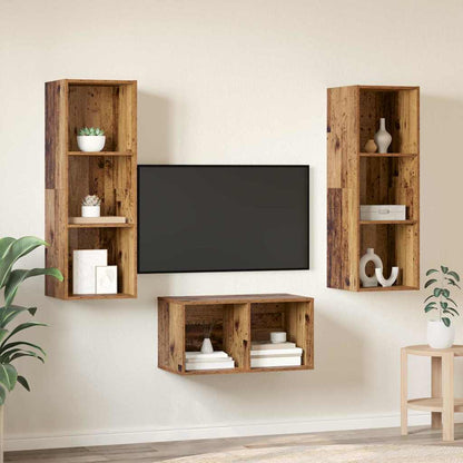 TV-Schrankset Altholz Holzwerkstoff