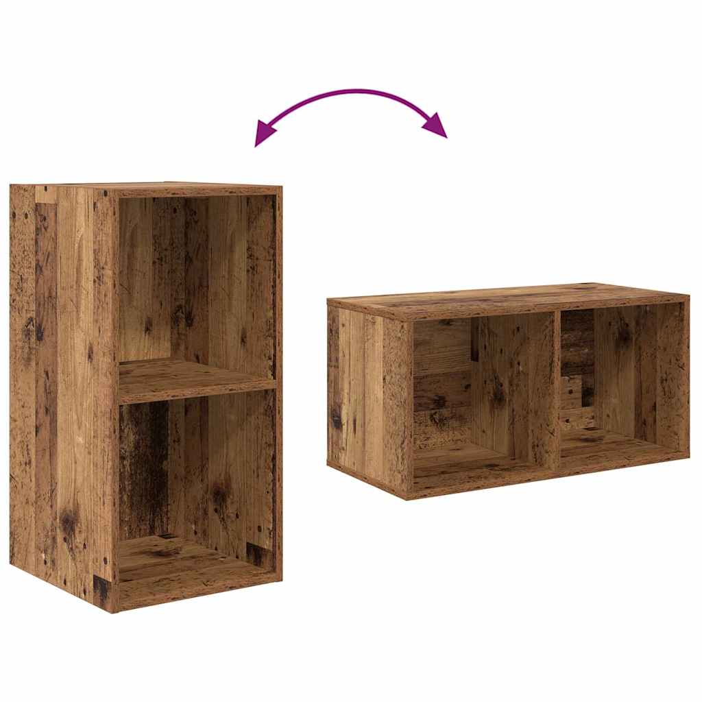 TV-Schrank Set Wandmontiert 3 pcs Altholz Holzwerkstoff