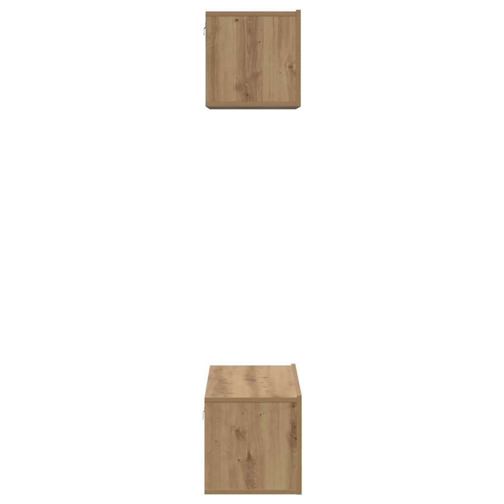 TV-Schrankset 2 pcs Artisan-Eiche Holzwerkstoff