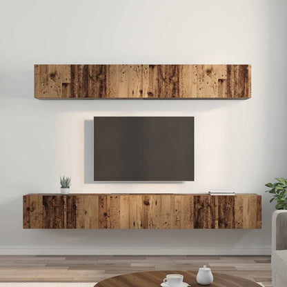 TV-Schrankset 5 stk. Altholz Holzwerkstoff