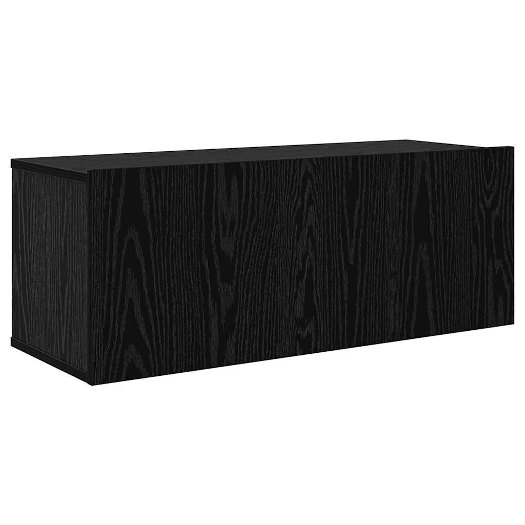 TV-Schrank-Set 5 pcs Schwarz Eichen-Optik Holzwerkstoff