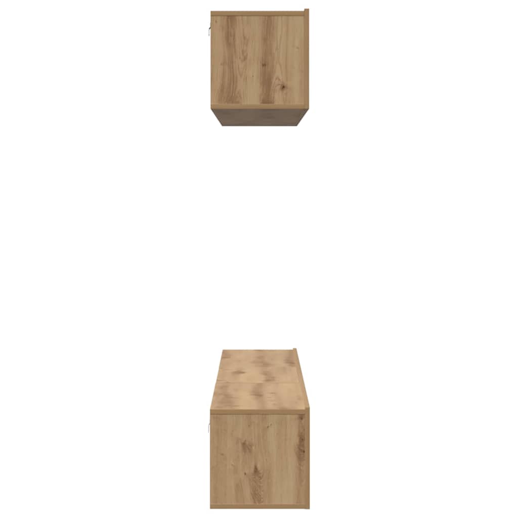 TV-Schrank Set Wandmontiert 5 pcs Artisan-Eiche Holzwerkstoff