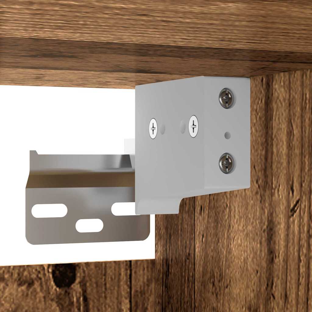 TV-Einheiten Wandmontiert 4 pcs Altholz Holzwerkstoff